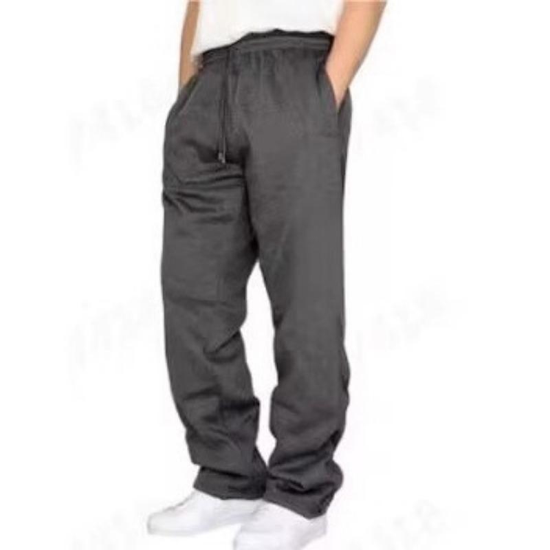 

Straight-leg Sweatpants Men s Wide-leg Pants Fashionable Sports Autumn and Winter Wide-leg Pants XXXL сірий