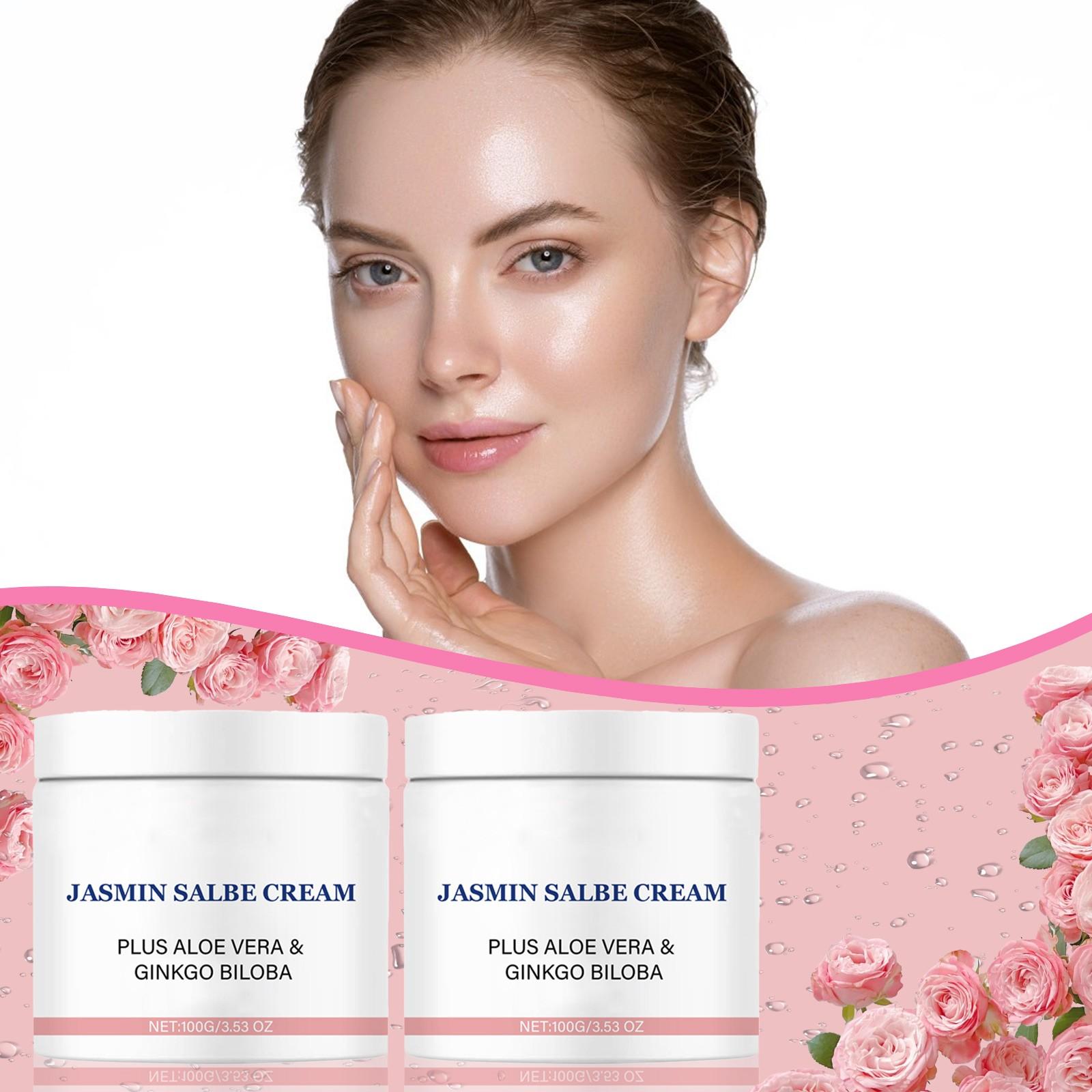 

Жасминовий крем, Жасминовий крем для очей Освітлює темні кола, а Колагеновий крем для очей Зменшує дрібні зморшки, 100г One Size