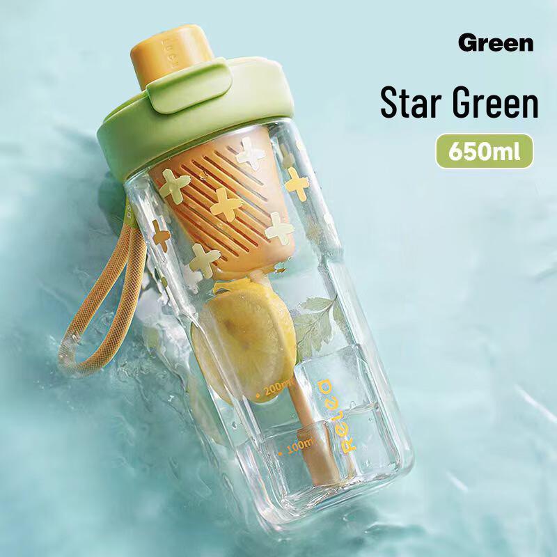 RELEA Tritan Plastic Water Bottle with Tea Infuser