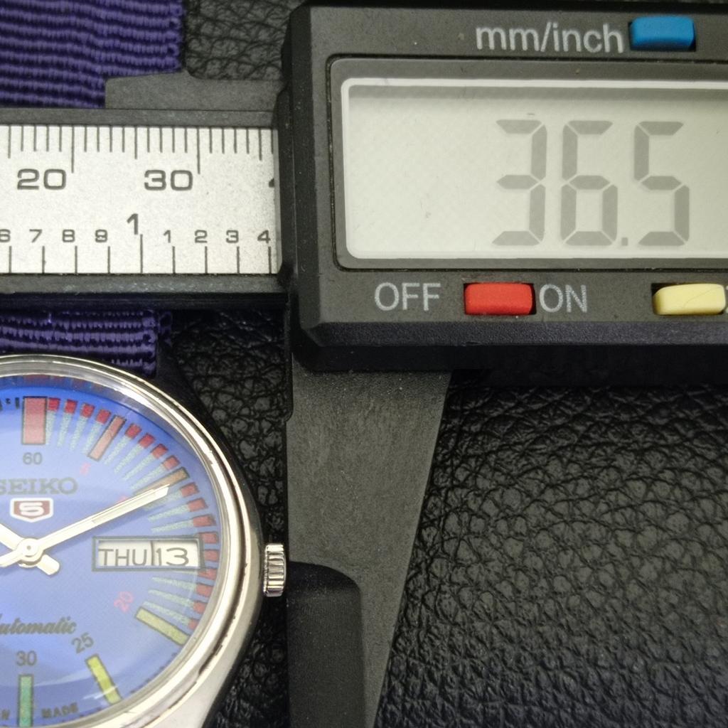 JAPAN VINTAGE SEIKO 5 AUTOMATIC 6309A MENS BLUE COLOR DIAL WATCH A701479-5 R206b-a701479