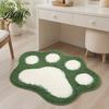 Cute Home Decor Rug Cat Paw Bath Mat, Non-Slip Soft Fluffy Rug, Absorbent Durable Bathroom Carpet Washable Area for Entrance Bedroom Anti-slip Shower