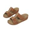 Women's Casual Wedge Slide Sandals with Adjustable Straps and Rhinestone Embellishments Comfortable Summer Footwear for Daily Wear