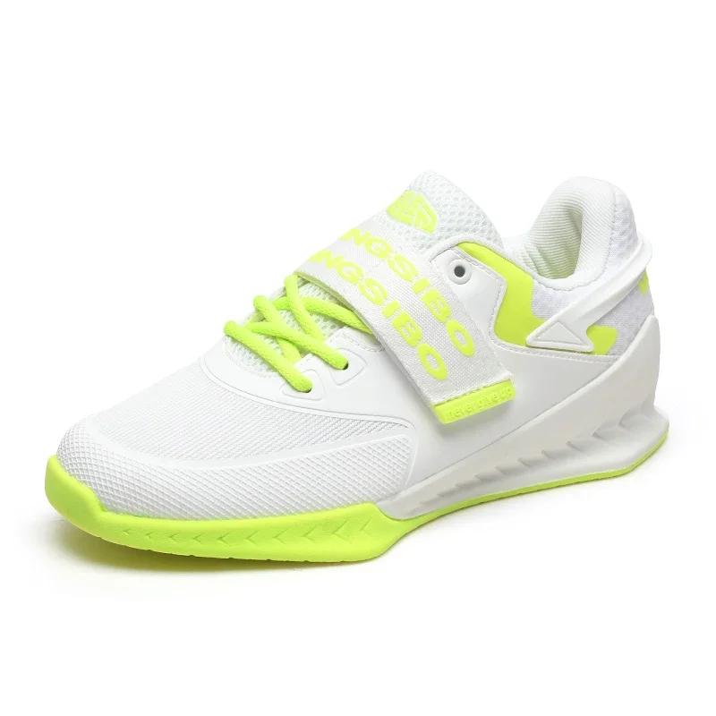Calzado Antideslizante para Sentadillas Entrenamiento Integral Suela de Goma Boxeo Deportes Profesionales Zapatos para Levantamiento de Pesas Absorción de Impactos