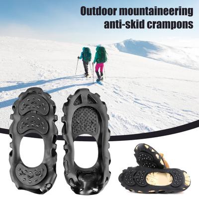 Crampons Ice Traction Cleat 30 Spikes Snow Walking Cleats Anti-Slip Boot Spikes Shoe Grippers for Winter Hiking Climbing Ice Fishing