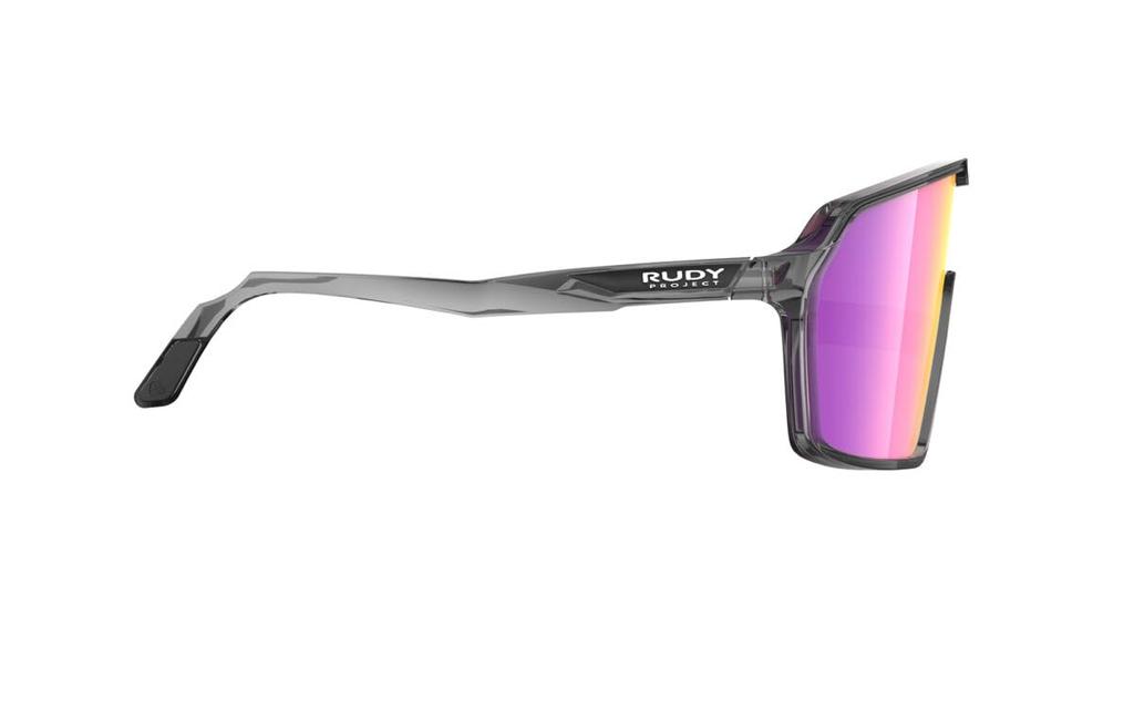 Rudy Project SPINSHIELD Sports Crystal Ash Gloss Sunset Sunglasses, Frame, Multi-Laser Lens, SP725233-0002