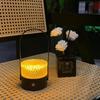 Retro Rechargeable LED Table Lamp, USB Portable Night Light, Novelty Atmosphere Lighting for Bedroom, Bar & Bedside