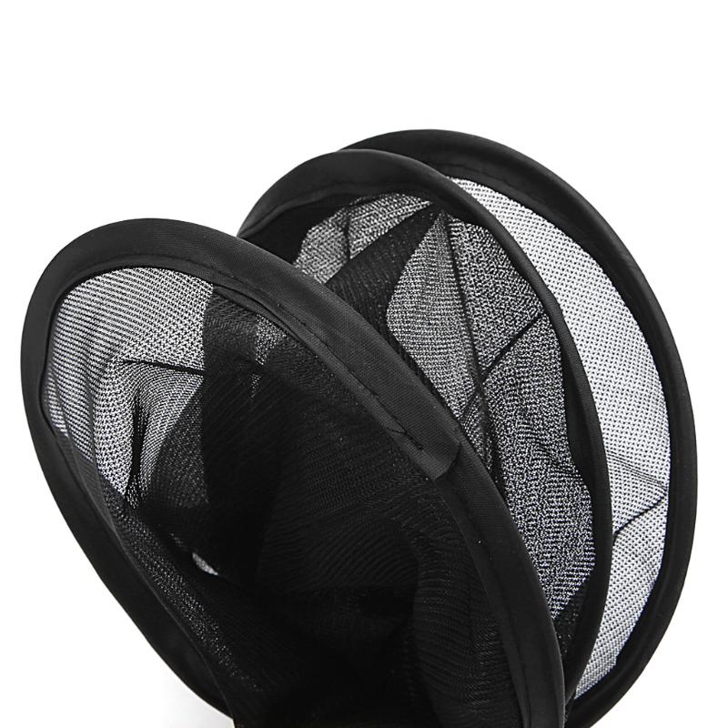 2PCS Car Window Sunshade Sun Shade Visor Side Mesh Cover Shield Sunscreen Black 1XCF