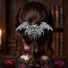 Antiqued Gothic Carved Bat Hair Barrette Halloween Cosplay Hair Clip  Cosplay Costume Prop