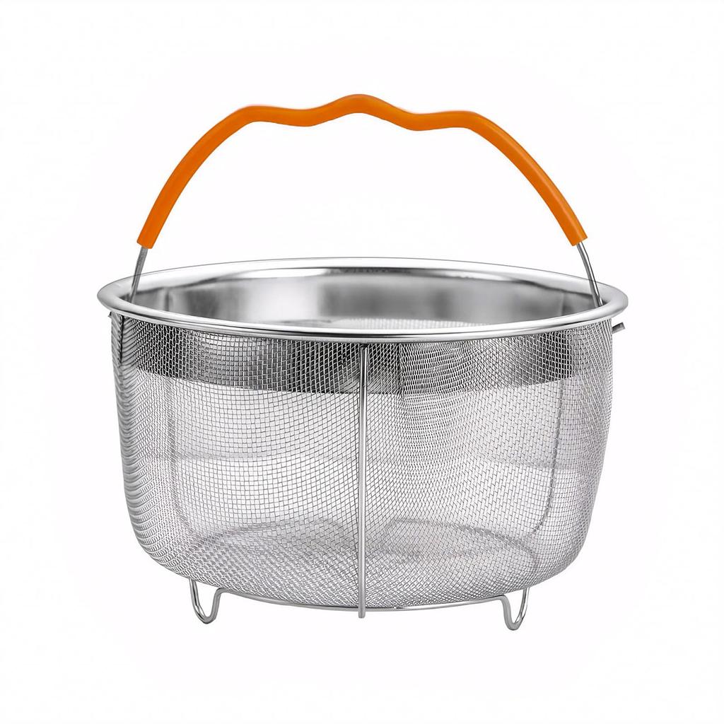 Steamer Basket Stainless Steel Mesh Steamer Basket Large Capacity Vegetable Steamer Basket Fits Almost All Pressure Cooker Pots