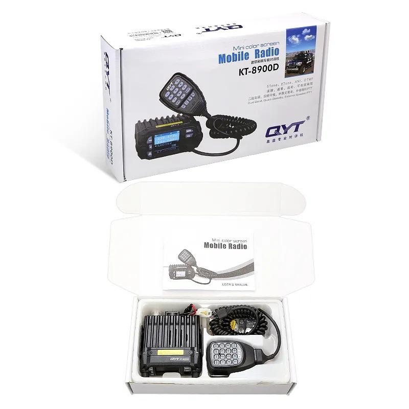 QYT KT-8900D 25-Watt Walkie Talkie Dual Band VHF/UHF 136-174/400-480MHz Quad Watch Car MINI Mobile Radio