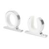 Single Rod Rack Set Aluminum Alloy Anodized Finish Multifunctional Secure Support Flexible Installation for Wood Metal