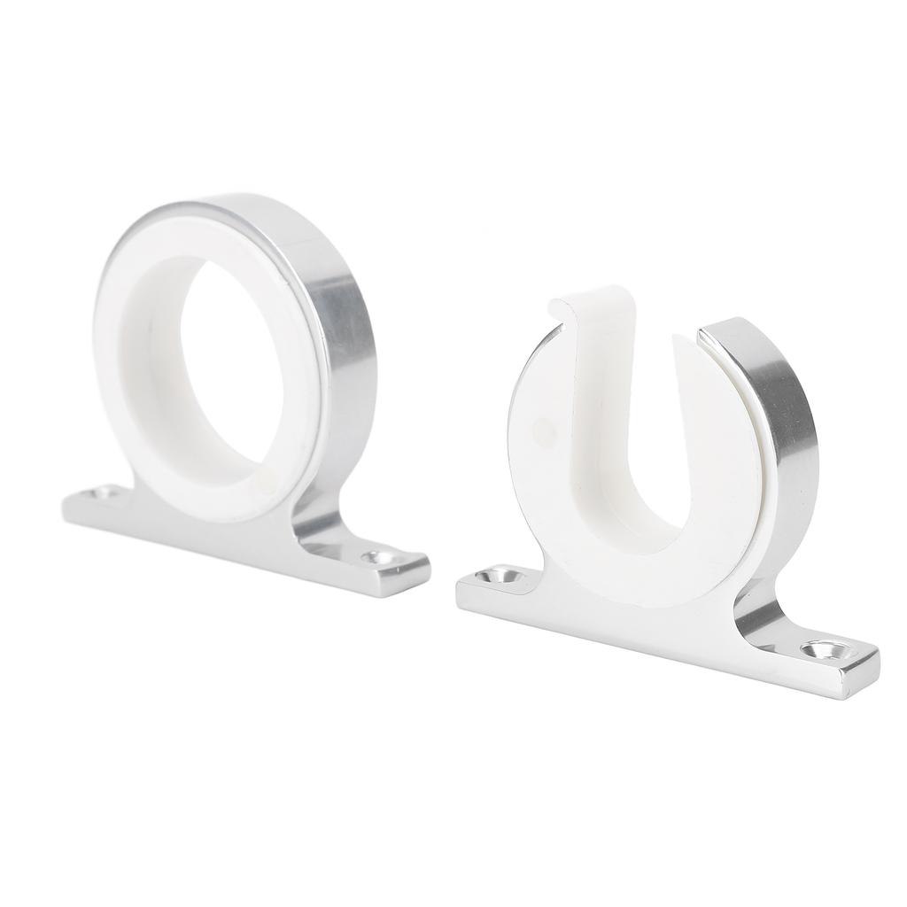 Single Rod Rack Set Aluminum Alloy Anodized Finish Multifunctional Secure Support Flexible Installation for Wood Metal