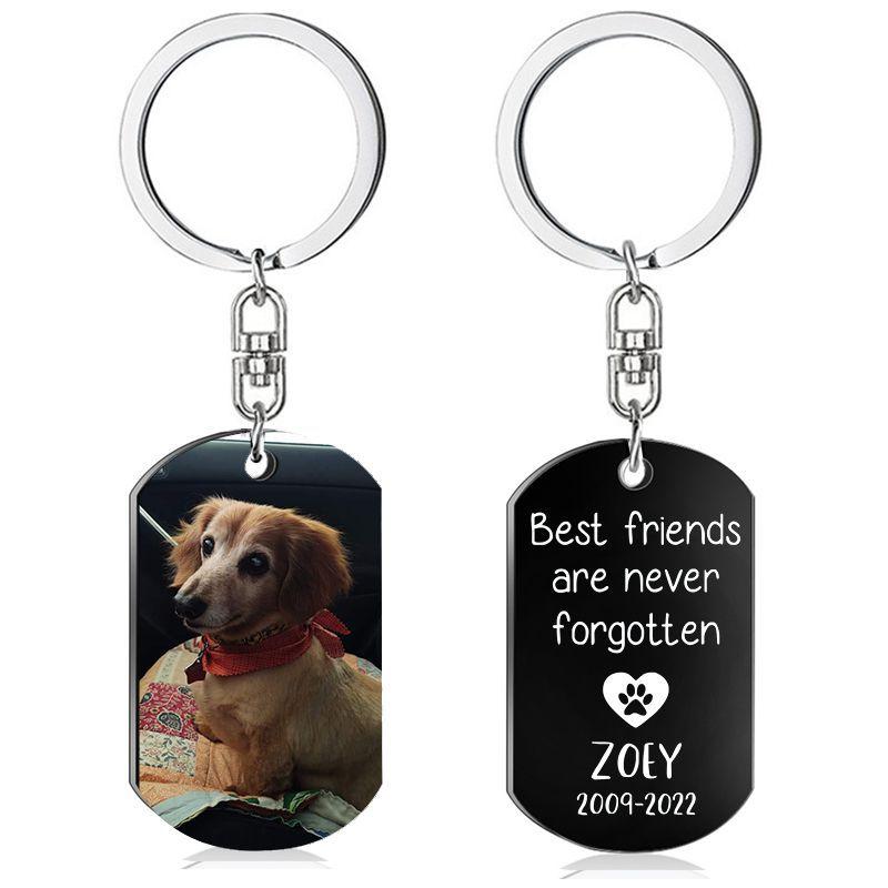 

Free Entgraved Dog Tag Double Side Printed Custom Collar Tag Personalized Logo Cat Pet Name Photo Tag Stainless Steel Pet ID Tag Single-Sided Printed чёрный