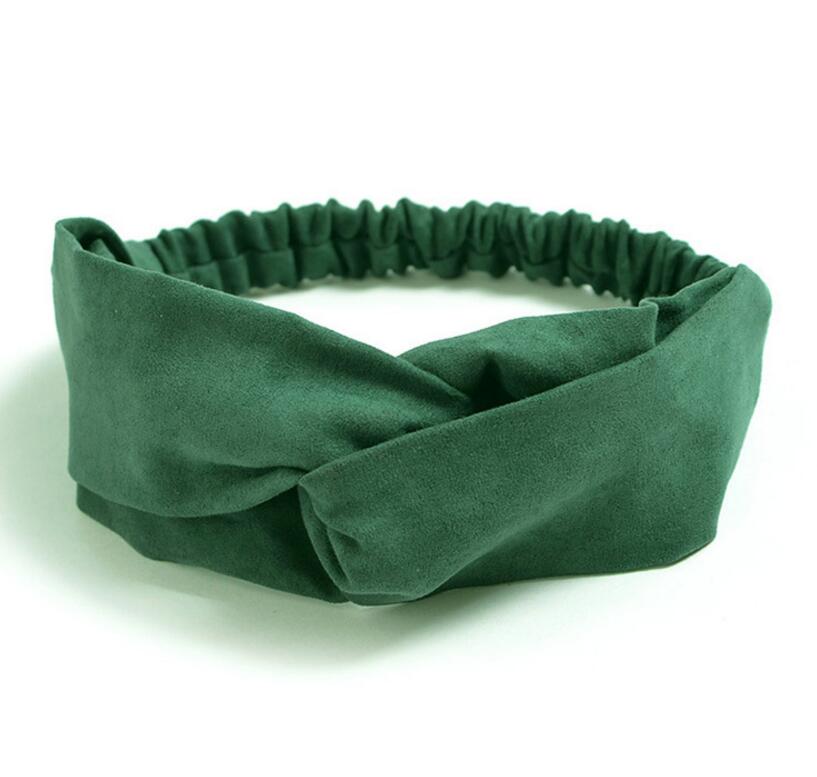 

Новая женская повязка на голову Однотонная повязка на голову Тюрбан Эластичная повязка для волос Женские аксессуары для волос для женщин Полосатые резинки для волос C08