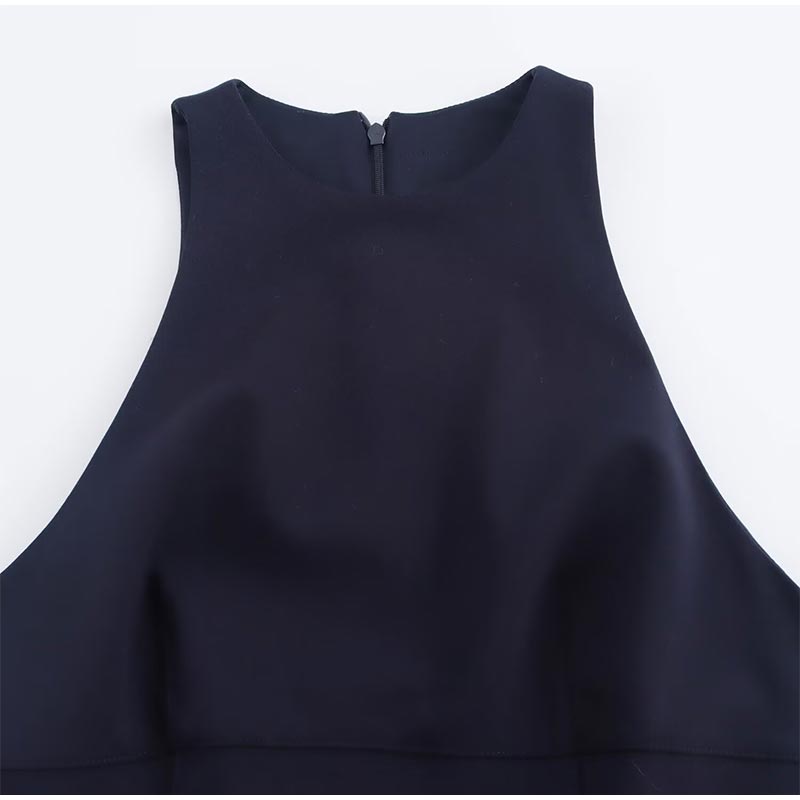 Fashion Y2K Pleated Mini Dress For Women 2025 New Elegant Sleeveless O-neck Chic Evening Short Dress Female Club Party Vestidos