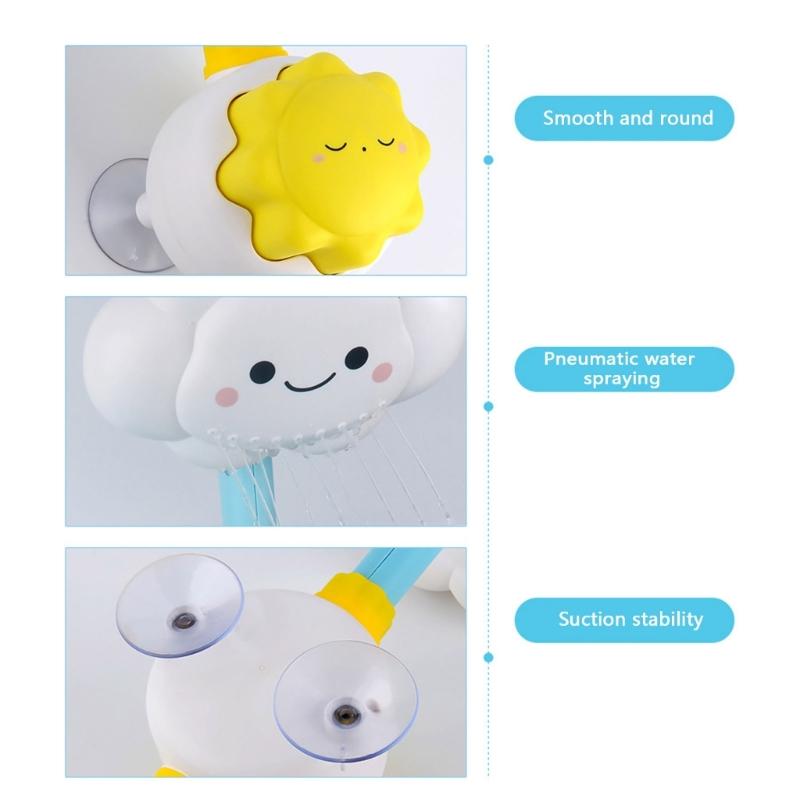 Bath Toy for Toddlers Age 1 2 3 Years Old Girl Boy Baby Bathtub Water Toy Shower Head Infant Toy with Suction Cups