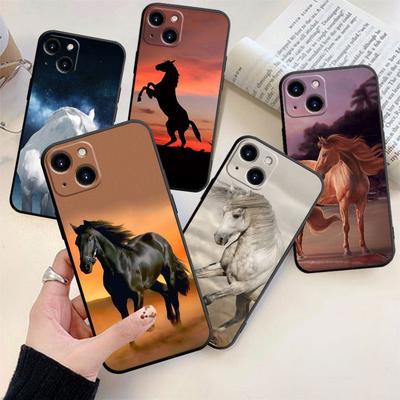 Laufendes Pferd Handyhülle für iPhone Samsung Galaxy Redmi Xiaomi Oppo OnePlus Note SA 7 8 9 10 11 12 13 14 20 21 22 23 53 54 Pro Max Ultra TPU Soft