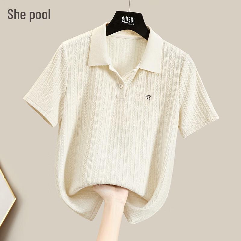 Women s Bow-Tie Polo Crop Top S