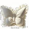 Velvet Bow Plush Cushion Soft Bow Throw Pillow Seat Cushion Butterfly Plush Pillow  Bedroom