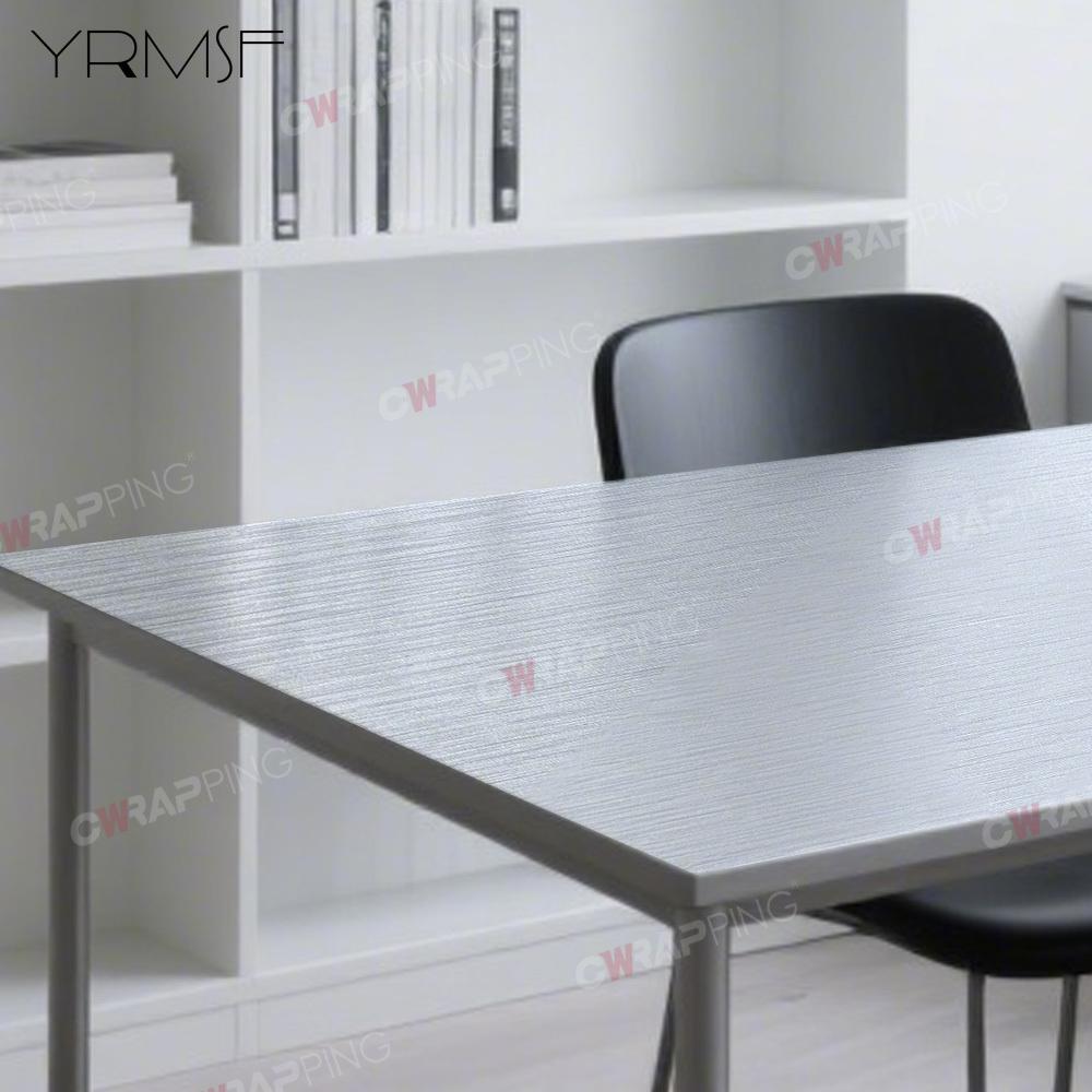 Gebürstete Klebefolie Tapete Vinylfolie Abnehmbare Raumdekoration Küche Möbel Klebepapier Schränke Wasserdichte Vinyls Wand