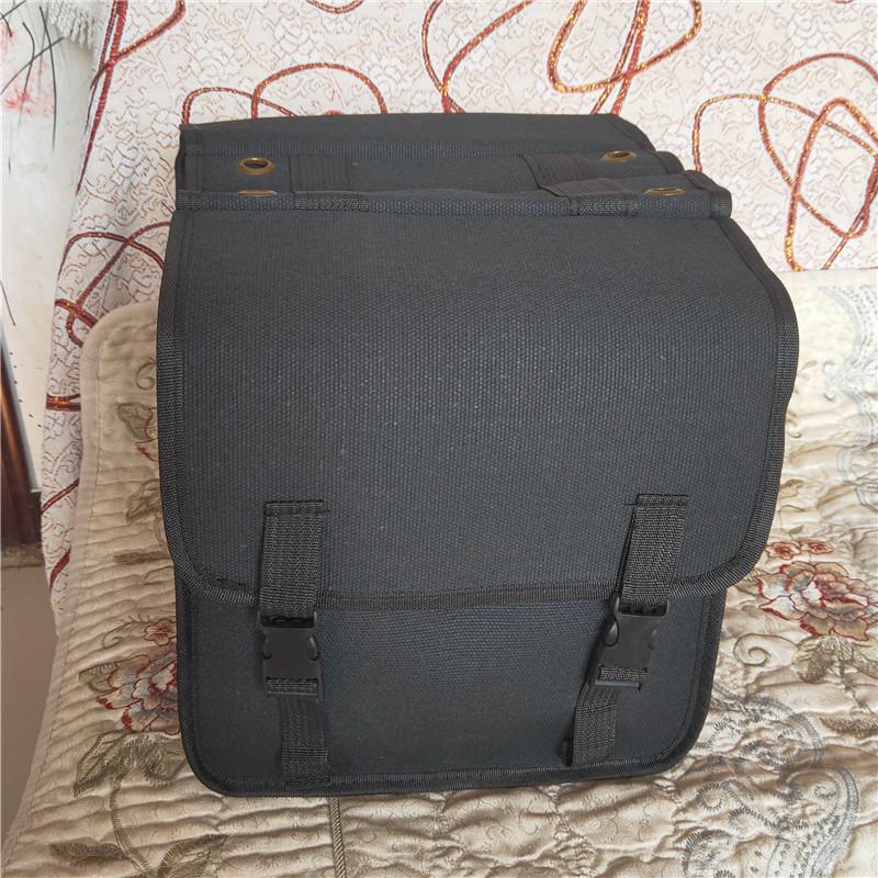 Large Capacity Outdoor Canvas Cycling Saddle Bag for Mountain Biking