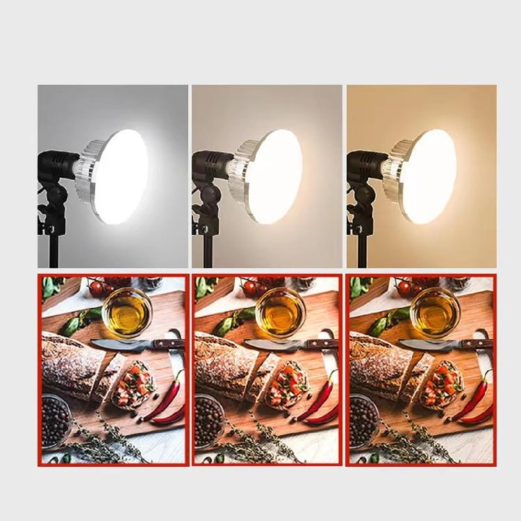 85W 155W LED Light Bulb Photography Lamp Bulb Energy-saving Adjustable Brightness E27 Mount with Remote Control