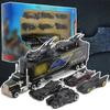 New Alloy Bat War Car Set Toy 6 Tank with Container Truck Children's Pocket Set Small Car