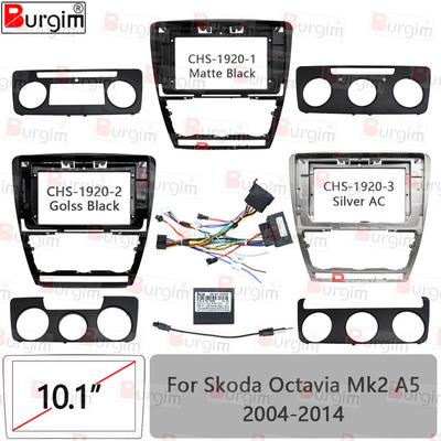 Car Radio Fascias Frame For Skoda Octavia Mk2 A5 2004-2014 10 Inch Stereo Panel Wiring Harness Power Cable Canbus Mount Kit
