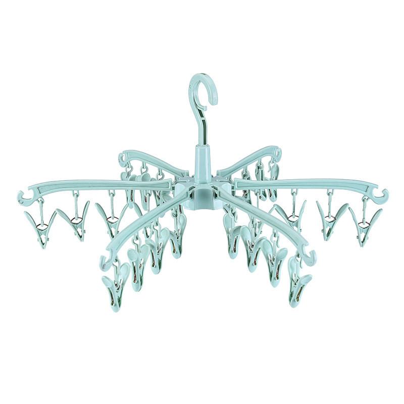Stylish Plastic Pants Hanger With 24 Clips For Closet Organization And Space Saving
