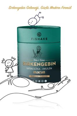 FiShake Ibn Sina Sirkengebin Pasta - Špeciálna prebiotická pasta so zmesou spiruliny a inulínu