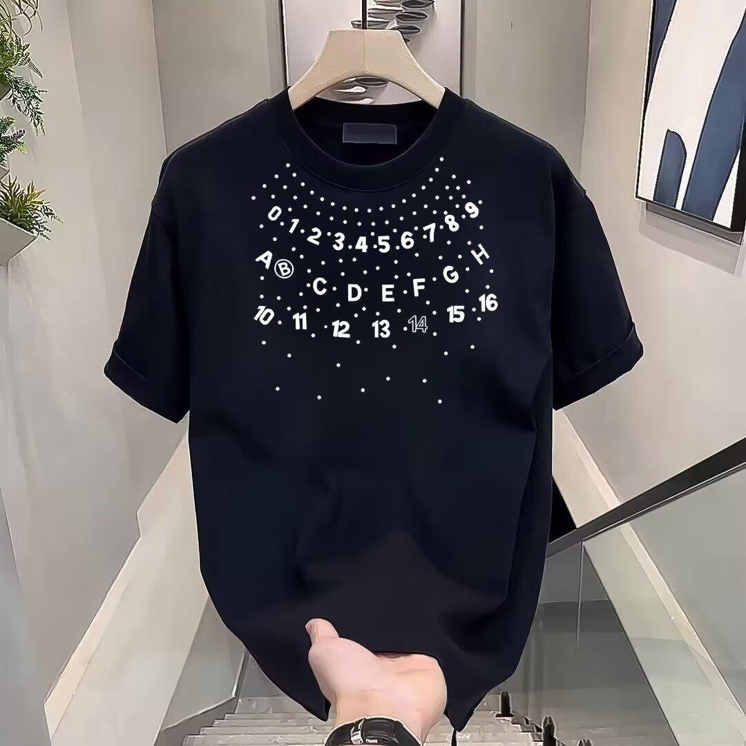 

Американская футболка с коротким рукавом Pu Shuai, молодежная летняя модная брендовая свободная уличная футболка с круглым вырезом, подходящая ко всему M чёрный