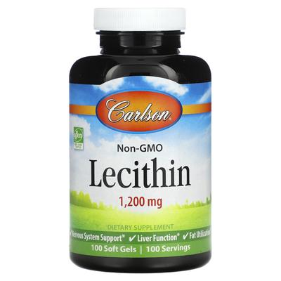 Non-GMO Lecithin, 1,200 Mg, 100 Softgels