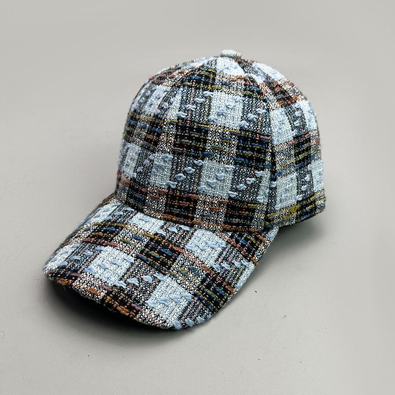 Spring And Summer Plaid British Retro Thousand Bird Grid Classic Baseball Cap Men And Women Retro Sunshade Personality Fashion Versatile