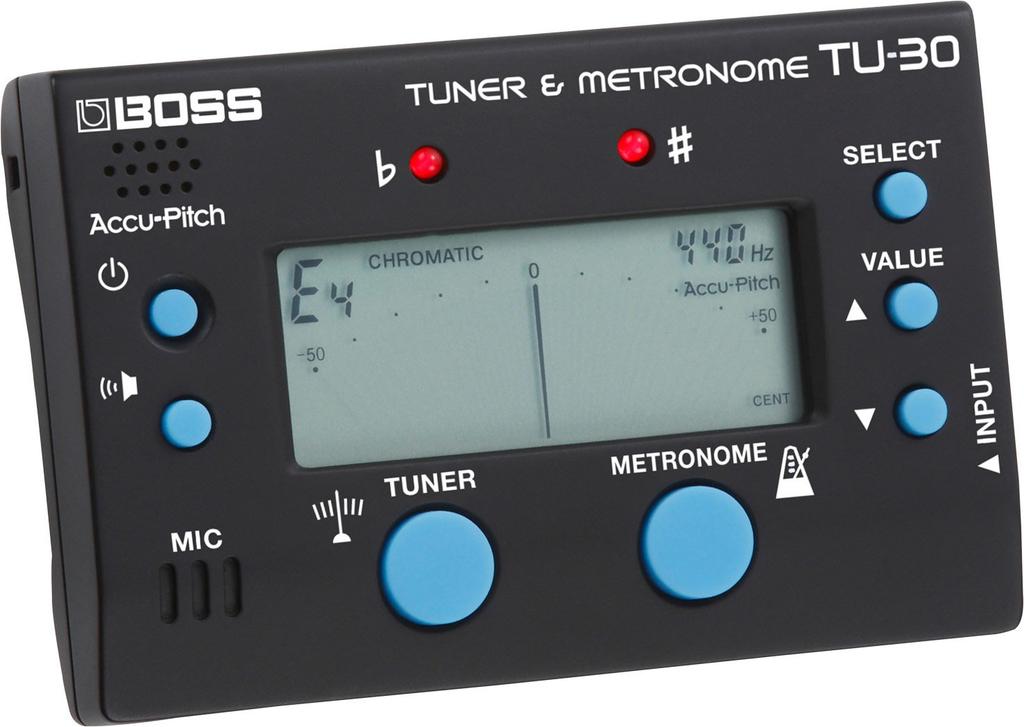 BOSS TU-30 Chromatic Tuner & Metronome
