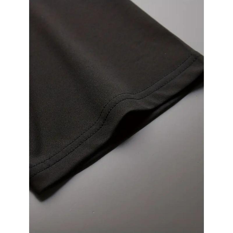 European Sizes New Summer Men'S Casual T-Shirt with Ribbed Round Neck And Short Sleeves