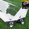 0.35mm Heavy Duty Clear PVC Vinyl Tarpaulin Outdoor Pergola Winter Curtain Insulation Film Tarp Garden Plants Fence Raincover