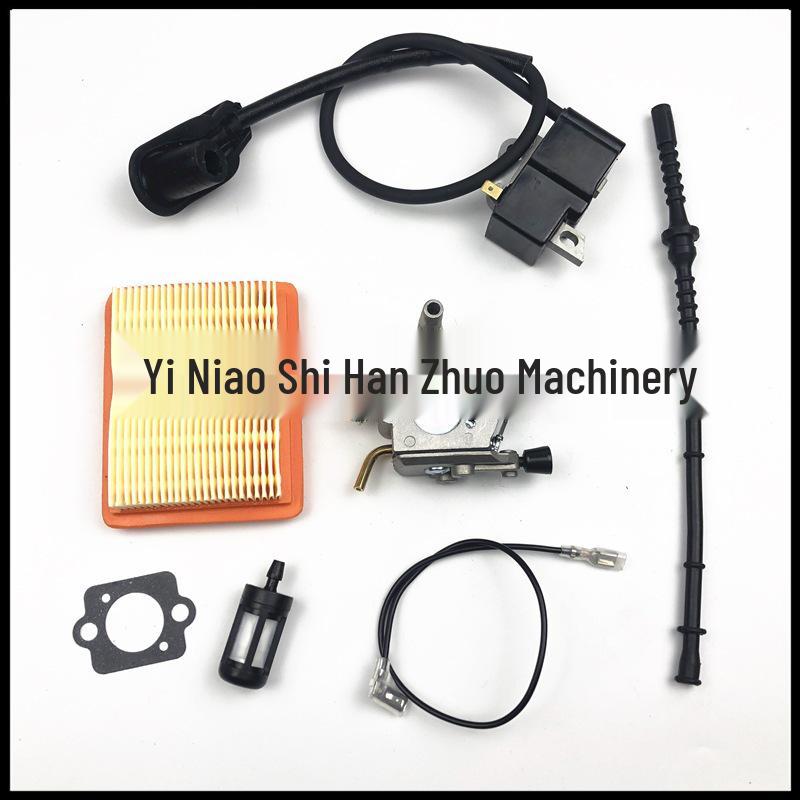 FS120/FS200/FS250 Carburetor, Ignition Coil & Air/Oil Filter Fuel Line for Lawn Mower