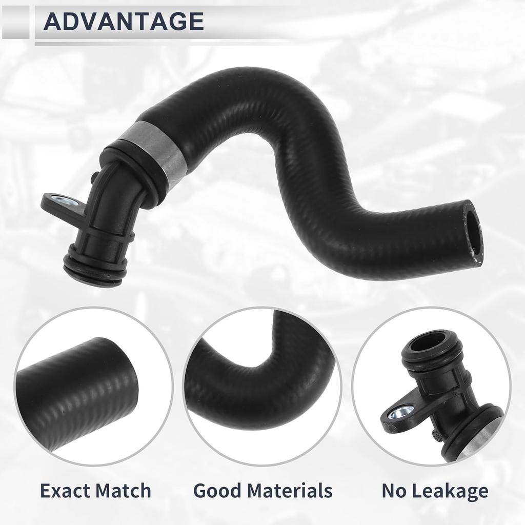 Engine Radiator Hose for Volvo XC90 3.2L 2007-2014 for Volvo S60 3.0L 2011-2016 Good Sealing Coolant Water Hose Pipe No.30713530 Rubber 1 Pc