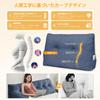 Solid Color High-Resilience Triangular Pillow, Large Cushion, Back Support Pillow for Reading, Lumbar Support, Triangular Cushion for Sleeping, Leg