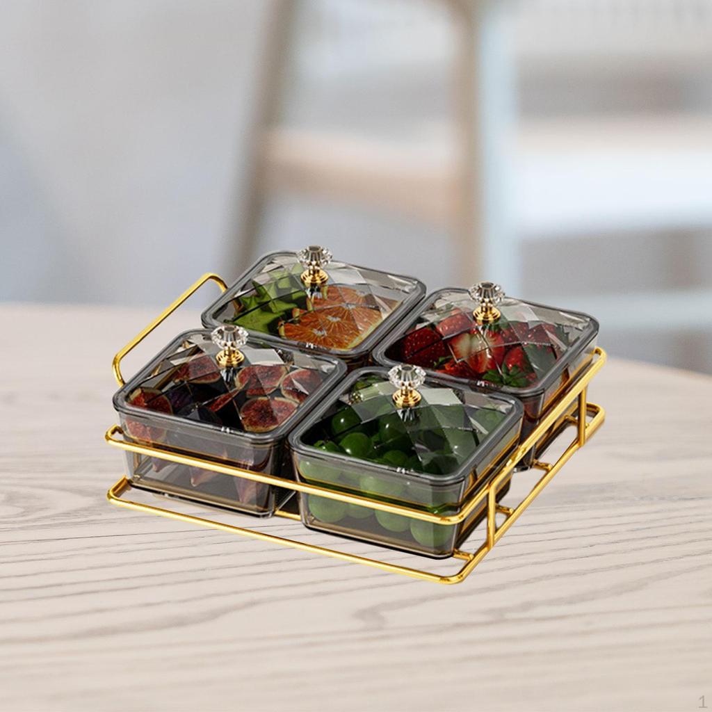 Dry Fruit Tray Divided Snacks Dish Containers Fashion Easy to Clean Food Storage Bowls Appetizer