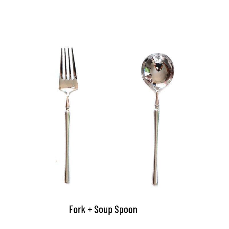 Qiwei  Small Waist  304 Stainless Steel French Cutlery Collection
