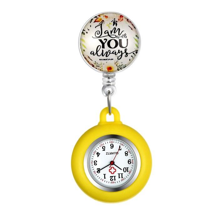 Lancardo Nurse Watch – Pocket Watch – Silicone – Yellow