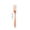 6-Piece Cross-Handle Snake Pattern Titanium-Plated Stainless Steel Cutlery Set (Knife, Fork, and Spoon)