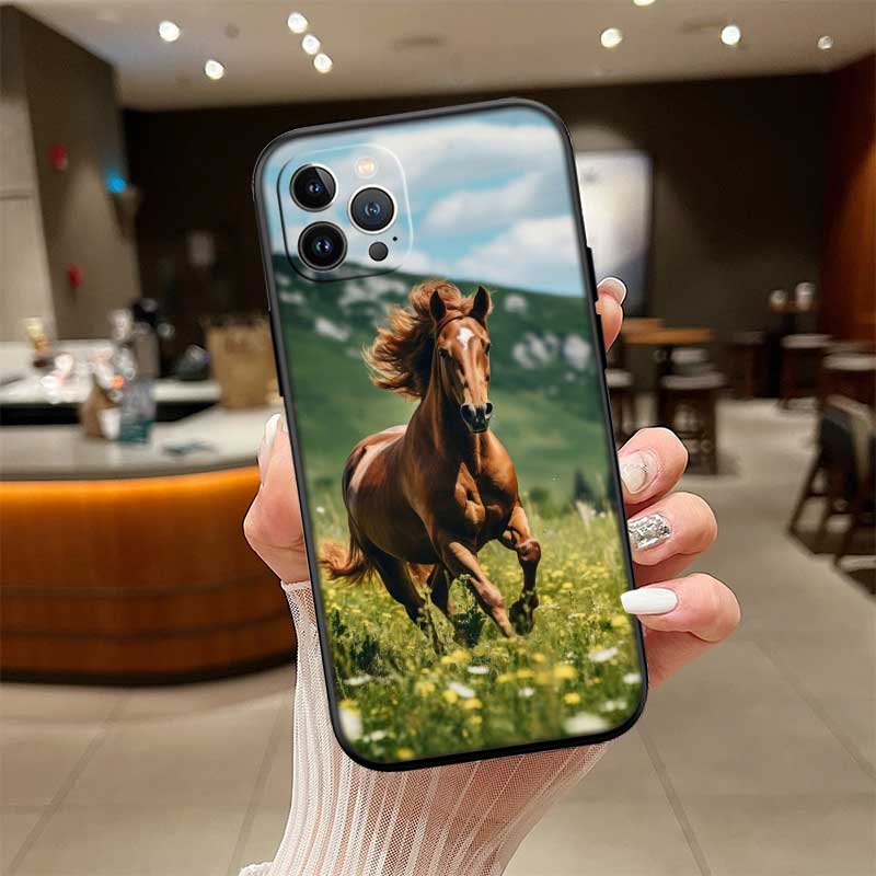 

RE28 Fine Horse Phone Case for Samsung Galaxy M06 M15 M16 M35 M55 M56 A36 A42 A50 A50S A51 A52 A32 A33 A05 A05S A06 A16 A20 Galaxy A06