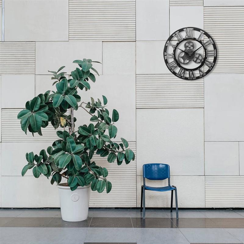 Industrial Gear Wall Clock Decorative Retro MDL Wall Clock Age Style Art Decor