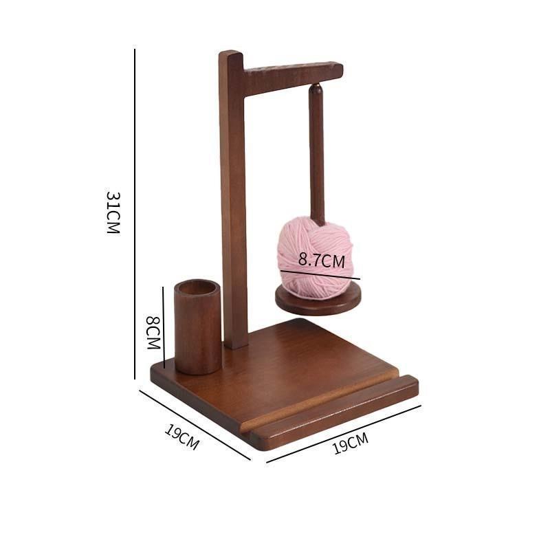 Buche Holz Drehbarer Garn- und Häkelwickler