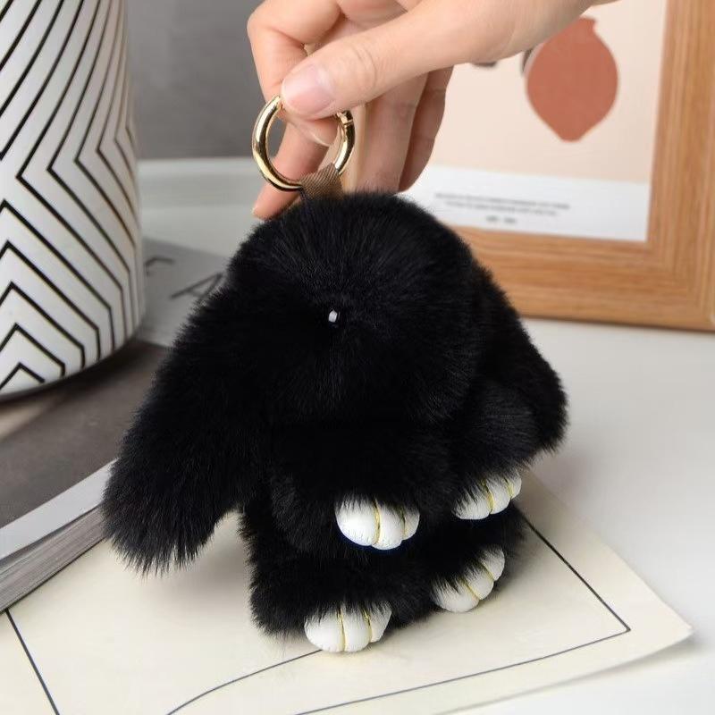 @@@ LATEST HOT Keychain Playthings Faux Angora Rabbit Plush Rabbit Pendant Dead Rabbit Keychain Pouch Hanging Ornament Various