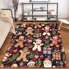 Gingerbread and Holiday Gifts Rug Non-slip rug suitable for living room and bedroom sofas