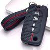 Silicone Car Key Cover Fob Case with Keychain for Dodge Charger Challenger, Fits Jeep Charger Challenger Dart Journey Durango Grand Caravan Chrysler