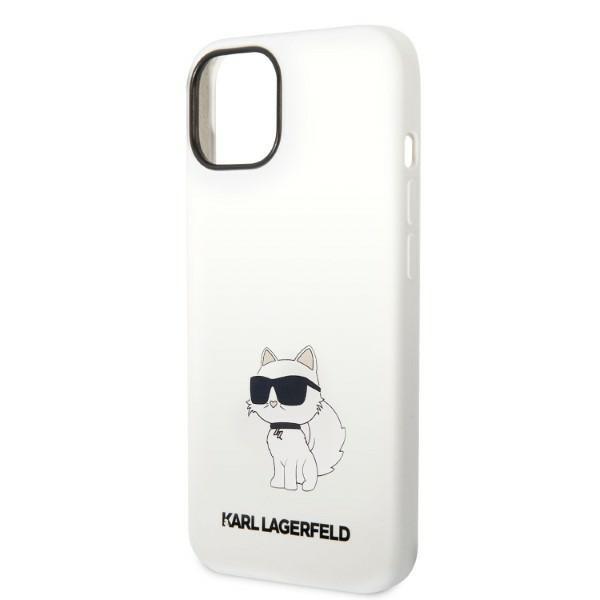 Karl Lagerfeld KLHMP14MSNCHBCH iPhone 14 Plus / 15 Plus 6.7" hardcase biały/white Silicone Choupette MagSafe